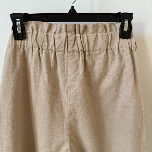 Corpcore Midnight Velvet Linen Blend Wide Leg Wrap Pants Coastal - Picture 10 of 13